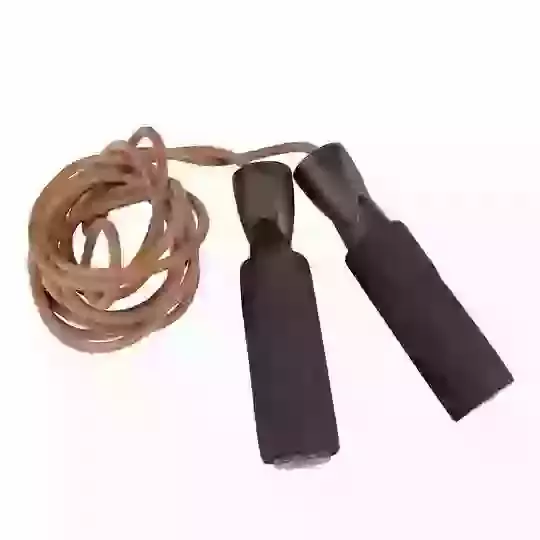 Fitness-Mad Leather Weighted Jump Rope